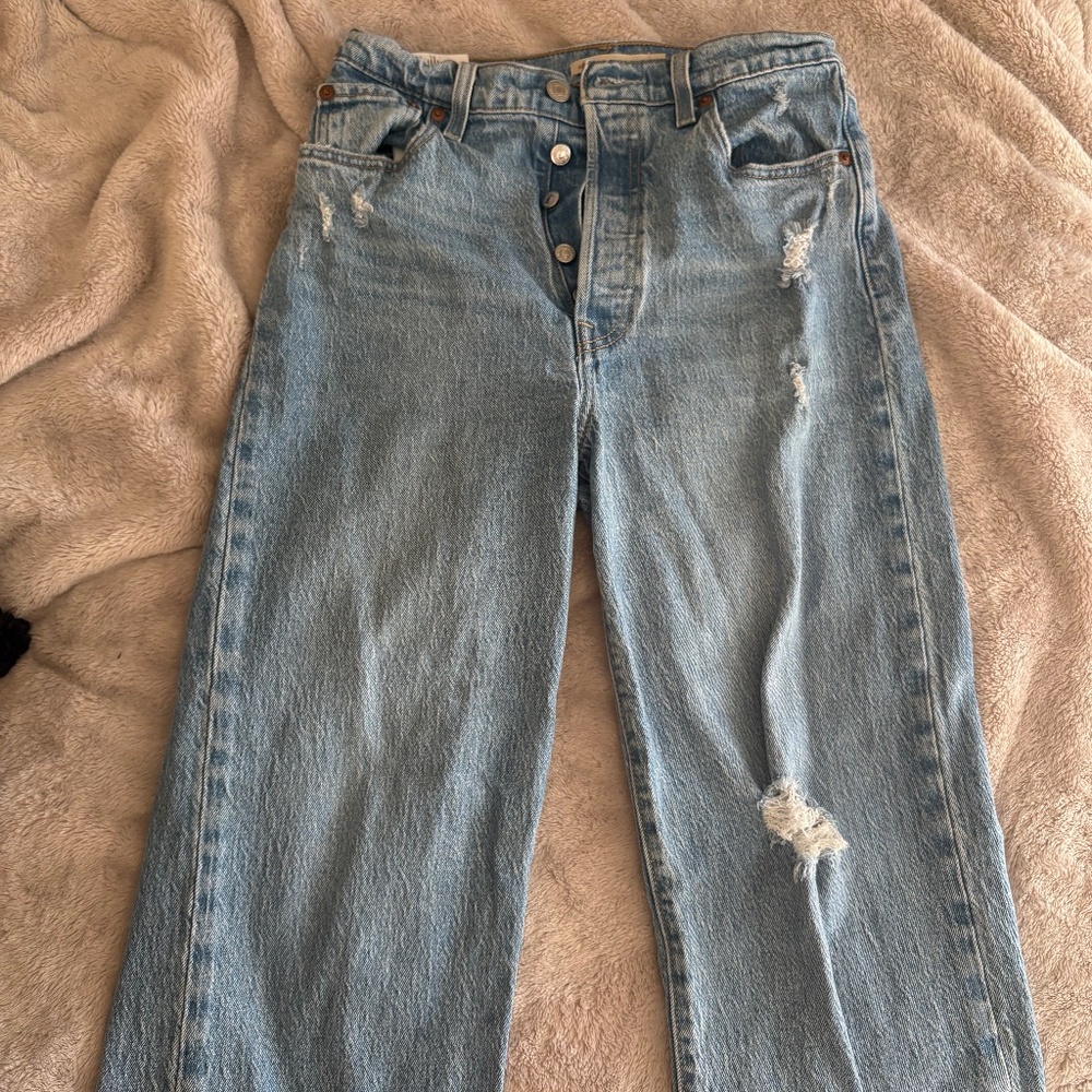 LEVIS Ribcage Straight Ankle Jeans